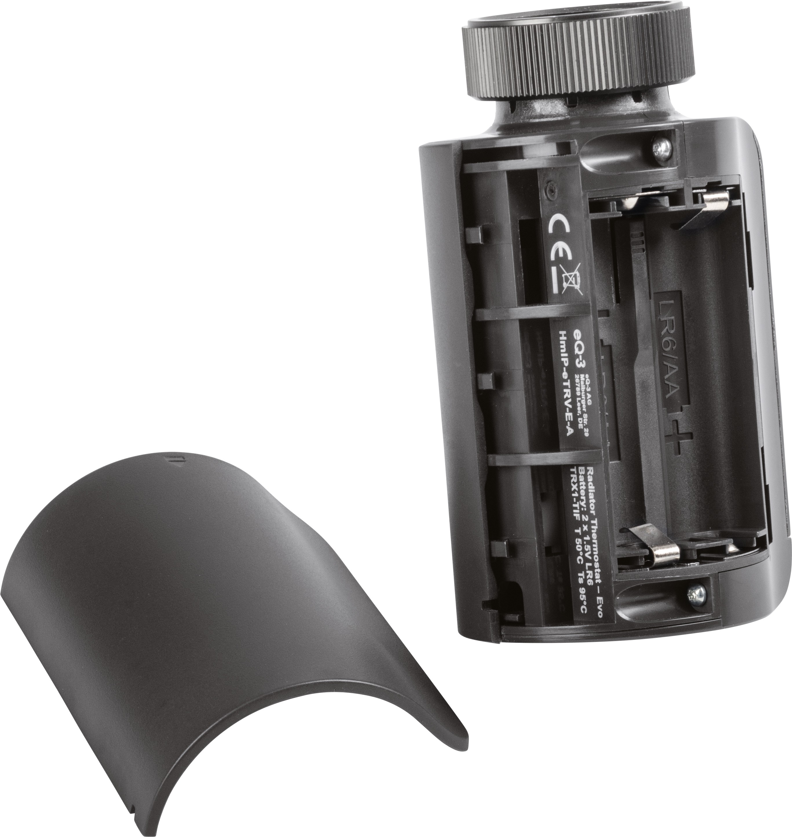 619543-7_HmIP-Heizkoerperthermostat-Evo-Anthrazit_Batteriefach jpg - Produktbild Detailansicht 619543-7_HmIP-Heizkoerperthermostat-Evo-Anthrazit_Batteriefach jpg - Produktbild Detailansicht